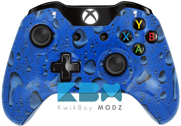 Custom Blue Rain Xbox One Controller